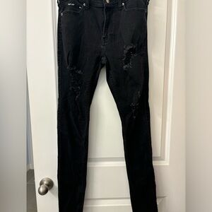 Men’s Hollister Black Ripped Skinny Jeans